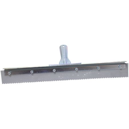 THE BRUSH MAN 24” Curved End Squeegee, 3/16” Serrations, Non-Marking, 6PK FS24CSE-3/16